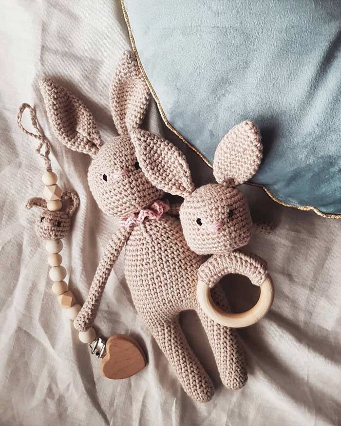 Kukiełki szydełkowa stworzone przez Agatę Barkowską